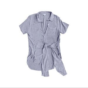 Stripped **Waist Defining** Blouse